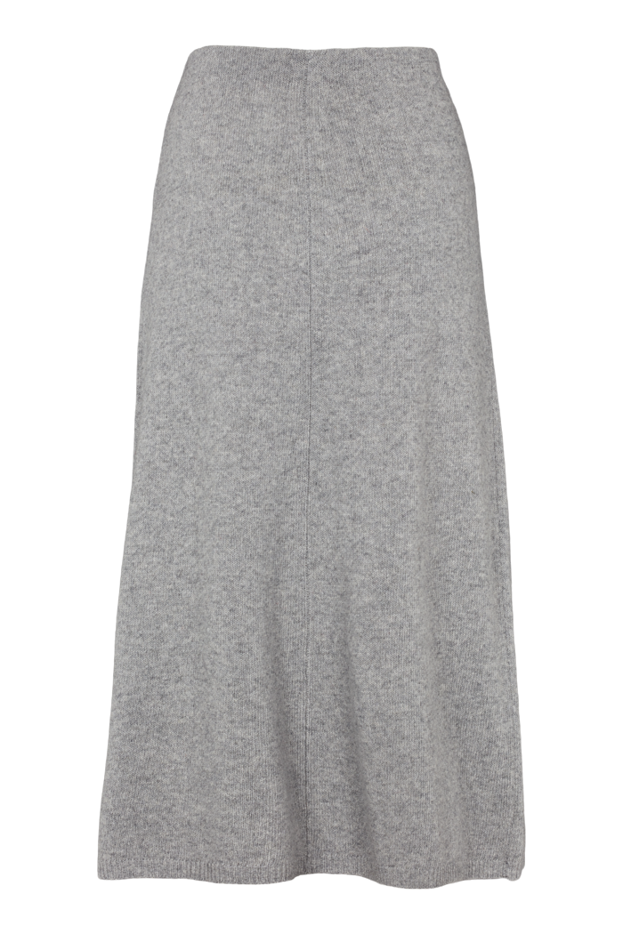 basic-apparel-lise-3-4-skirt-strickrock-light-grey-wollmix image 5