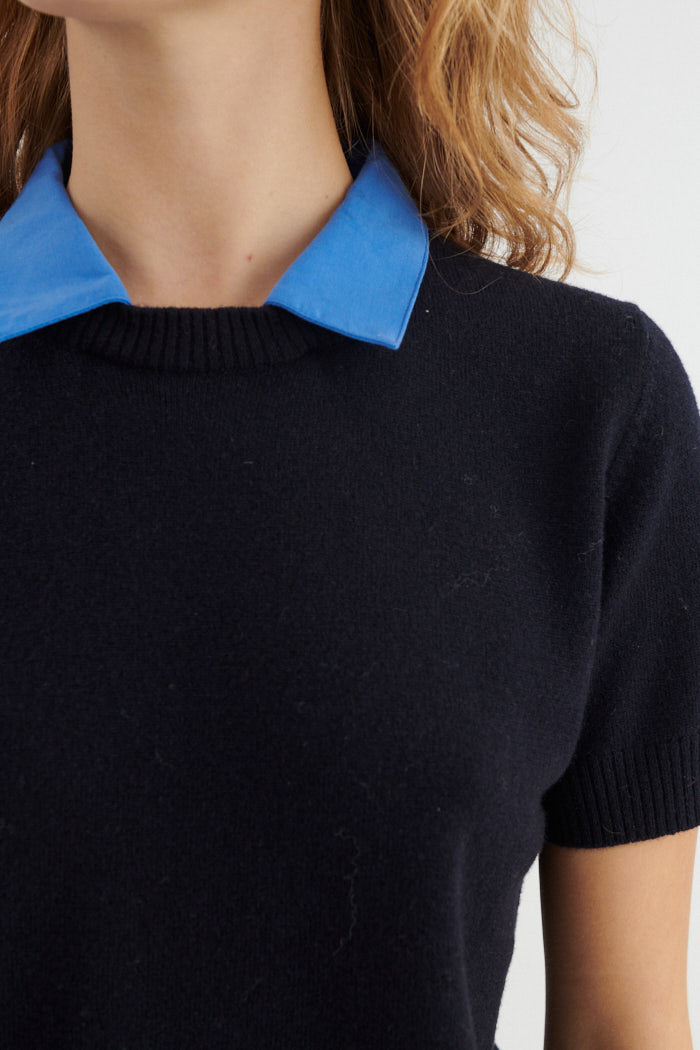 basic-apparel-liz-collar-pullover-navy-merinowolle image 4