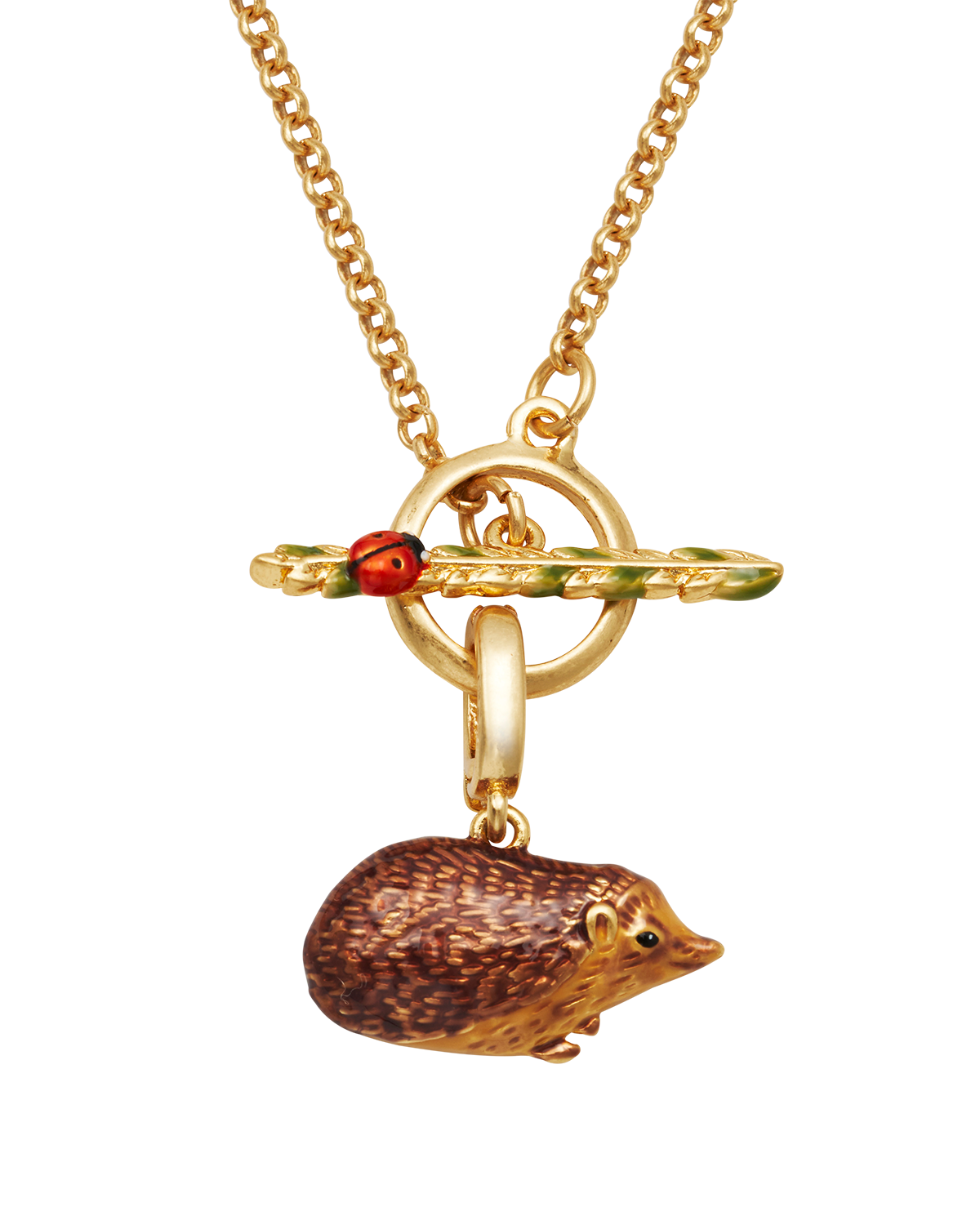 fable-england-ladybird-hedgehog-halskette-gold-marienk-fer image 1