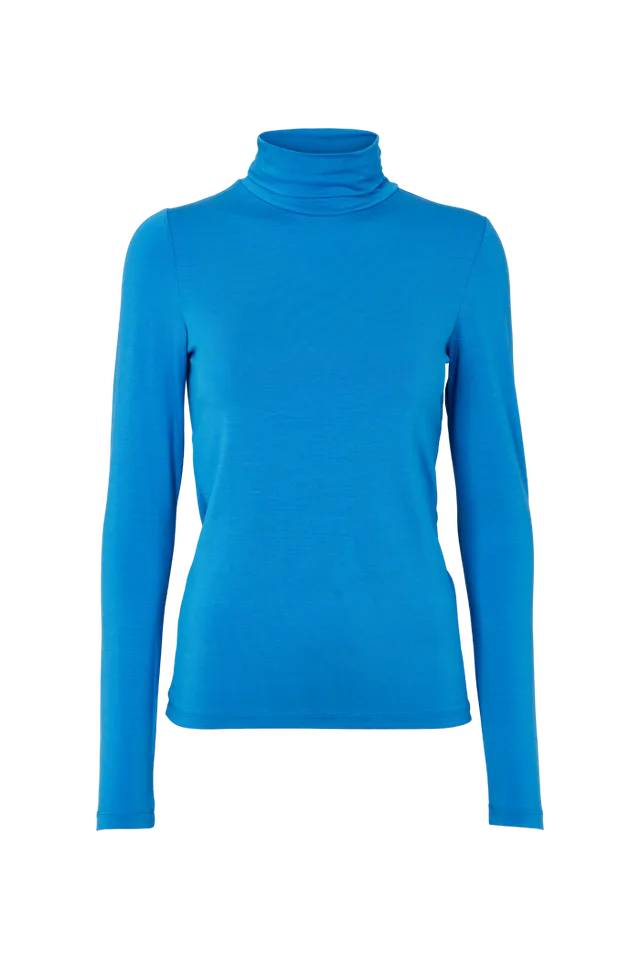 basic-apparel-joline-t-neck-princess-blue-tencel-rolli image 1