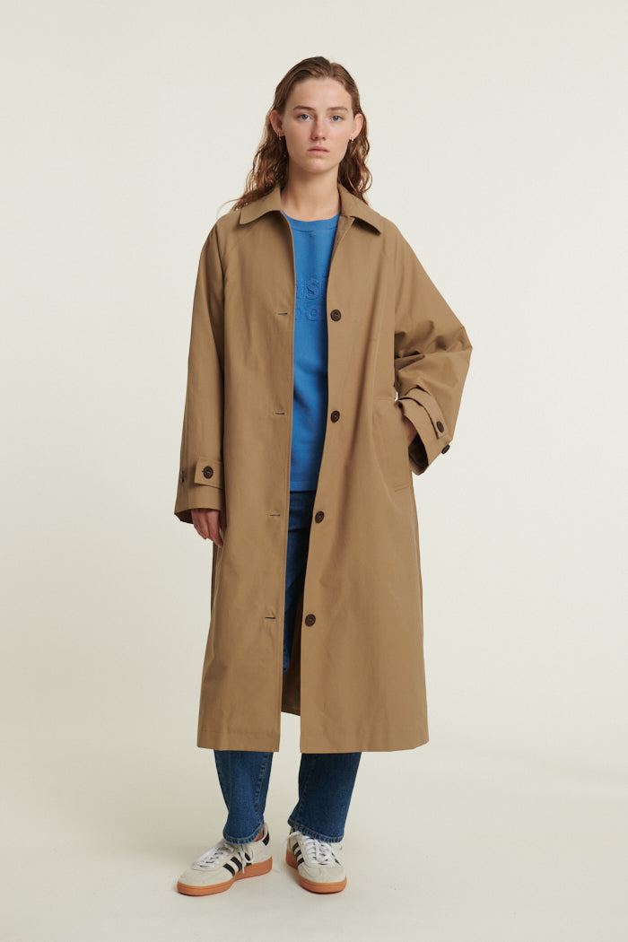 basic-apparel-gise-raglan-coat-mantel-sepia-tint-baumwolle image 1