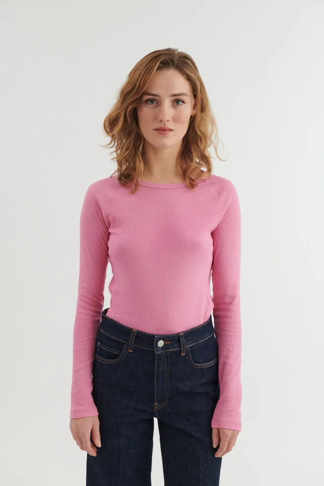 basic-apparel-arense-ls-tee-longsleeve-cashmere-rose-slim-bio image 1