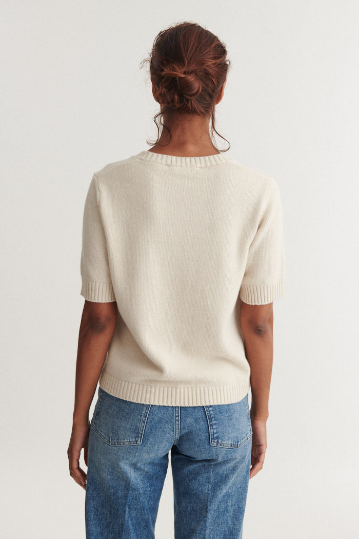 basic-apparel-cady-ss-o-neck-kurzarmpullover-natural-wolle image 3