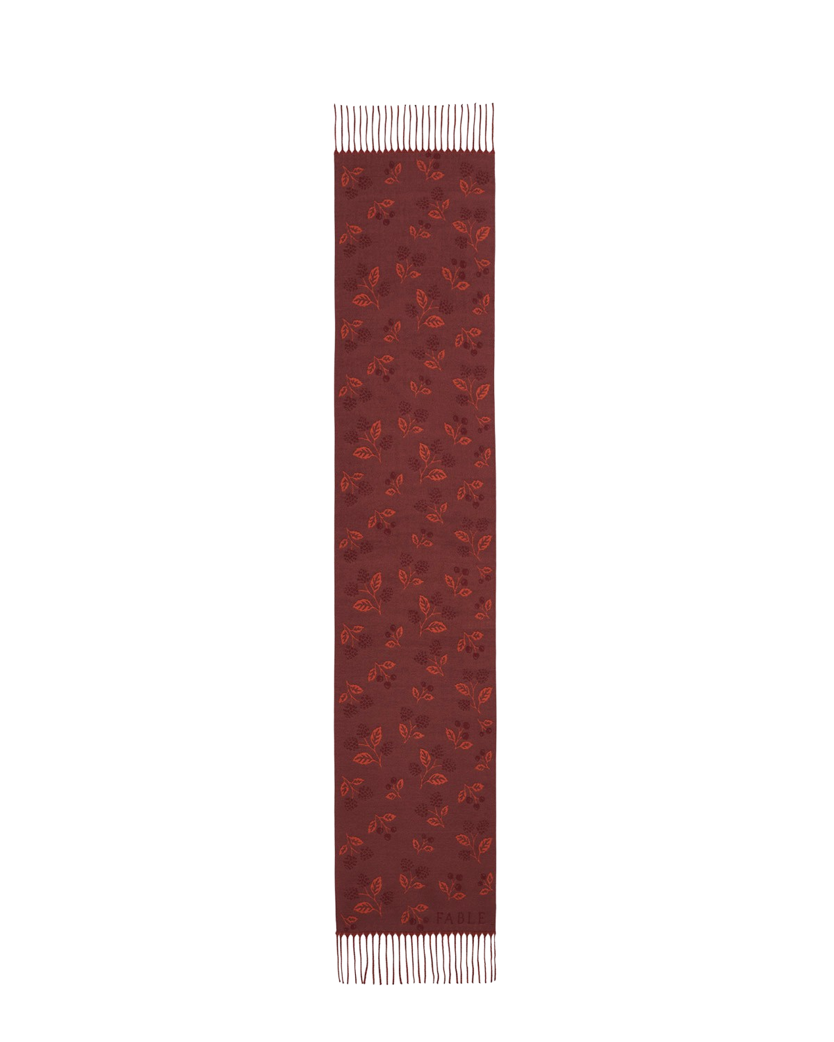 fable-england-blackberry-jacquard-schal-burgundy image 1