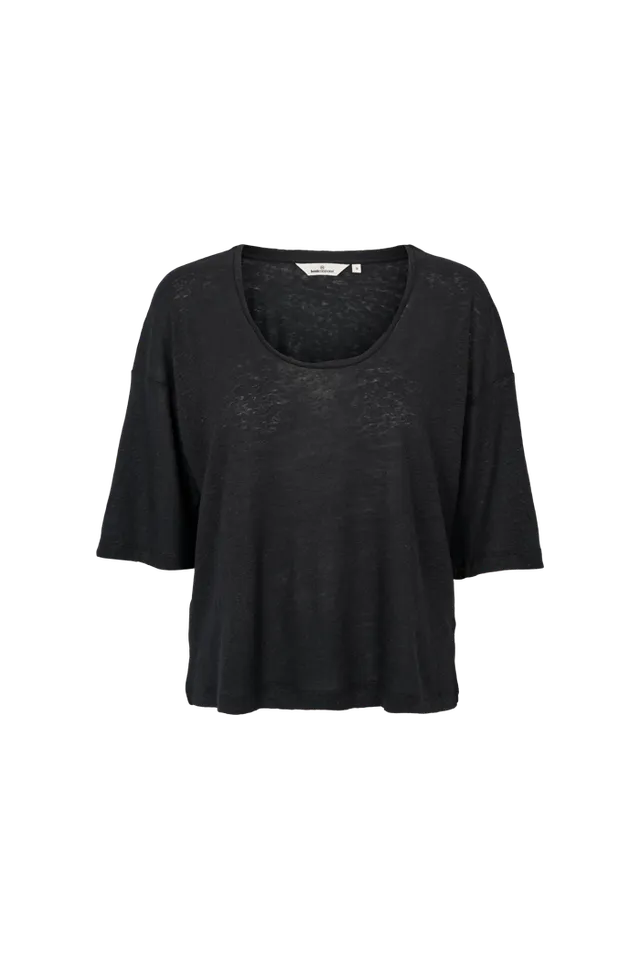 basic-apparel-ryda-oversized-tee-t-shirt-schwarz-leinen-mix image 1