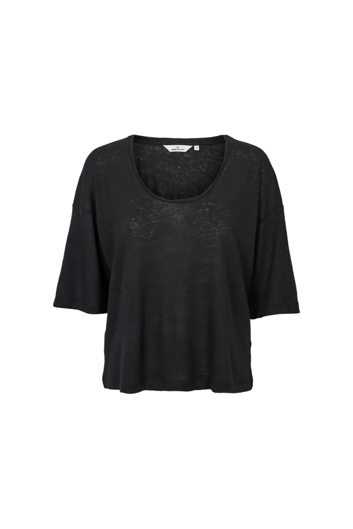 basic-apparel-ryda-oversized-tee-t-shirt-schwarz-leinen-mix image 1