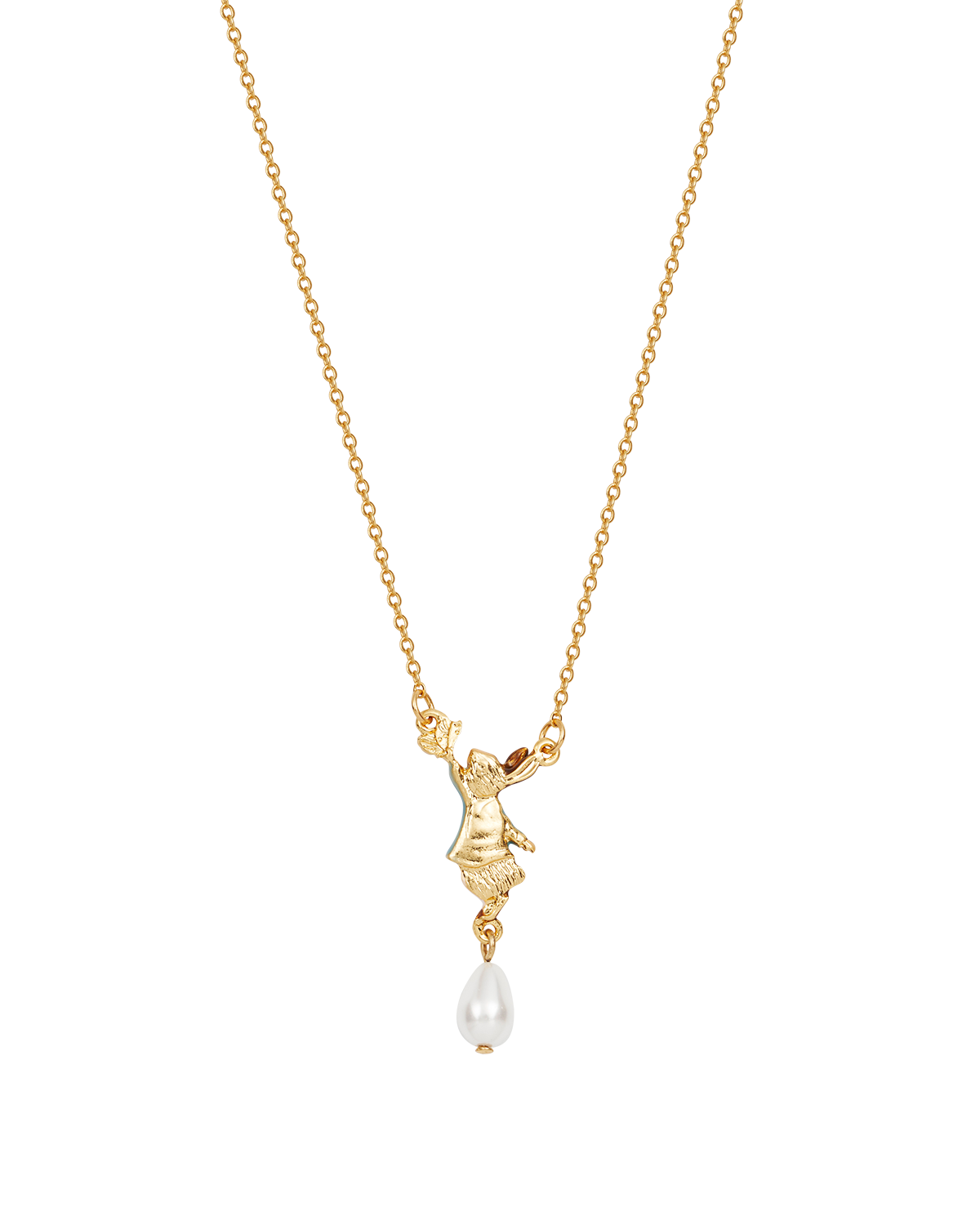 fable-england-peter-rabbit-butterfly-halskette-gold-perle image 6