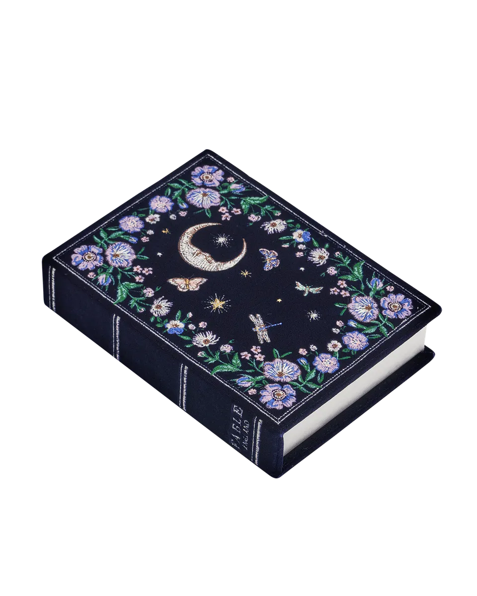 fable-england-marianne-midnight-garden-clutch-navy image 1
