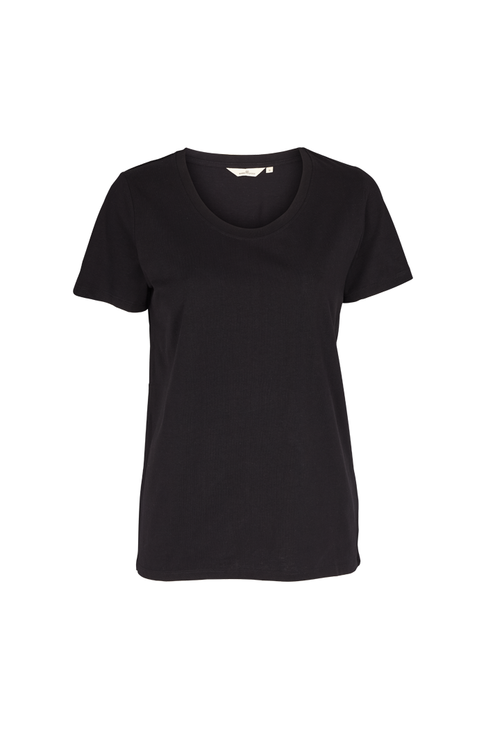 basic-apparel-rebekka-tee-t-shirt-schwarz-bio-baumwolle image 1