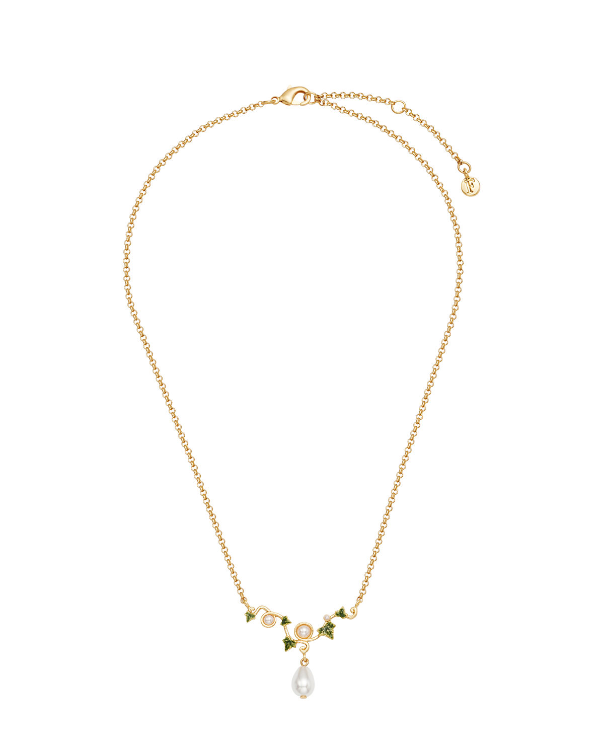 fable-england-ivy-pearl-halskette-gold-glasperle image 3
