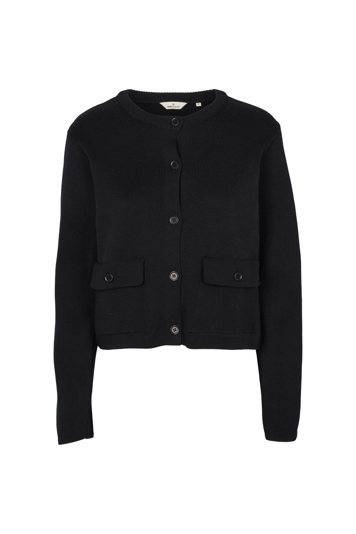 basic-apparel-sisa-jacket-strickjacke-schwarz-bio-baumwolle image 7