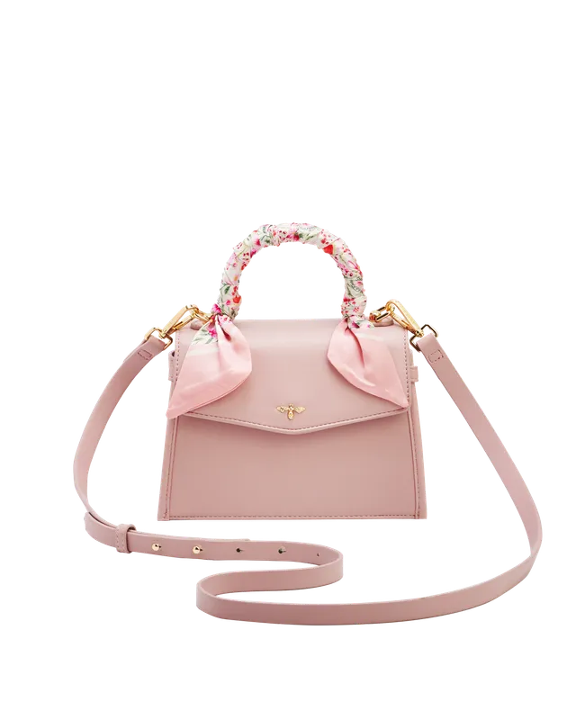 fable-england-structured-tote-tasche-rosa-klein-biene image 1