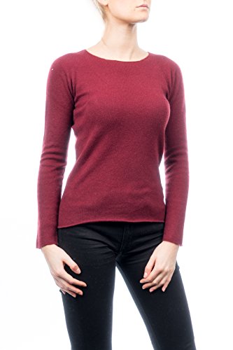 dalle-piane-cashmere-sweater-pullover-damen-bordeaux-100-kaschmir image 5
