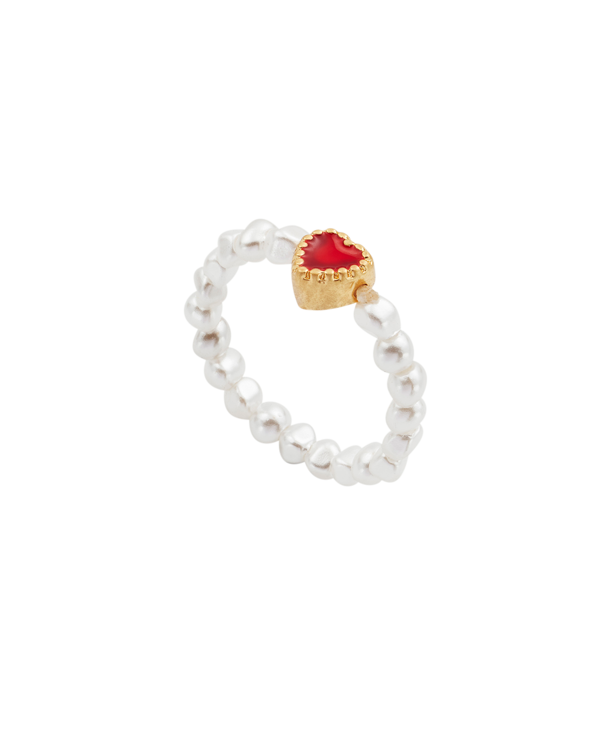 fable-england-jewellery-love-heart-pearl-ring-herz-gold image 1