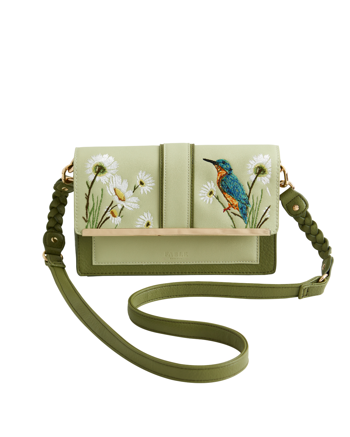 fable-england-handbags-kingfisher-umh-ngetasche-gr-n-stick image 1