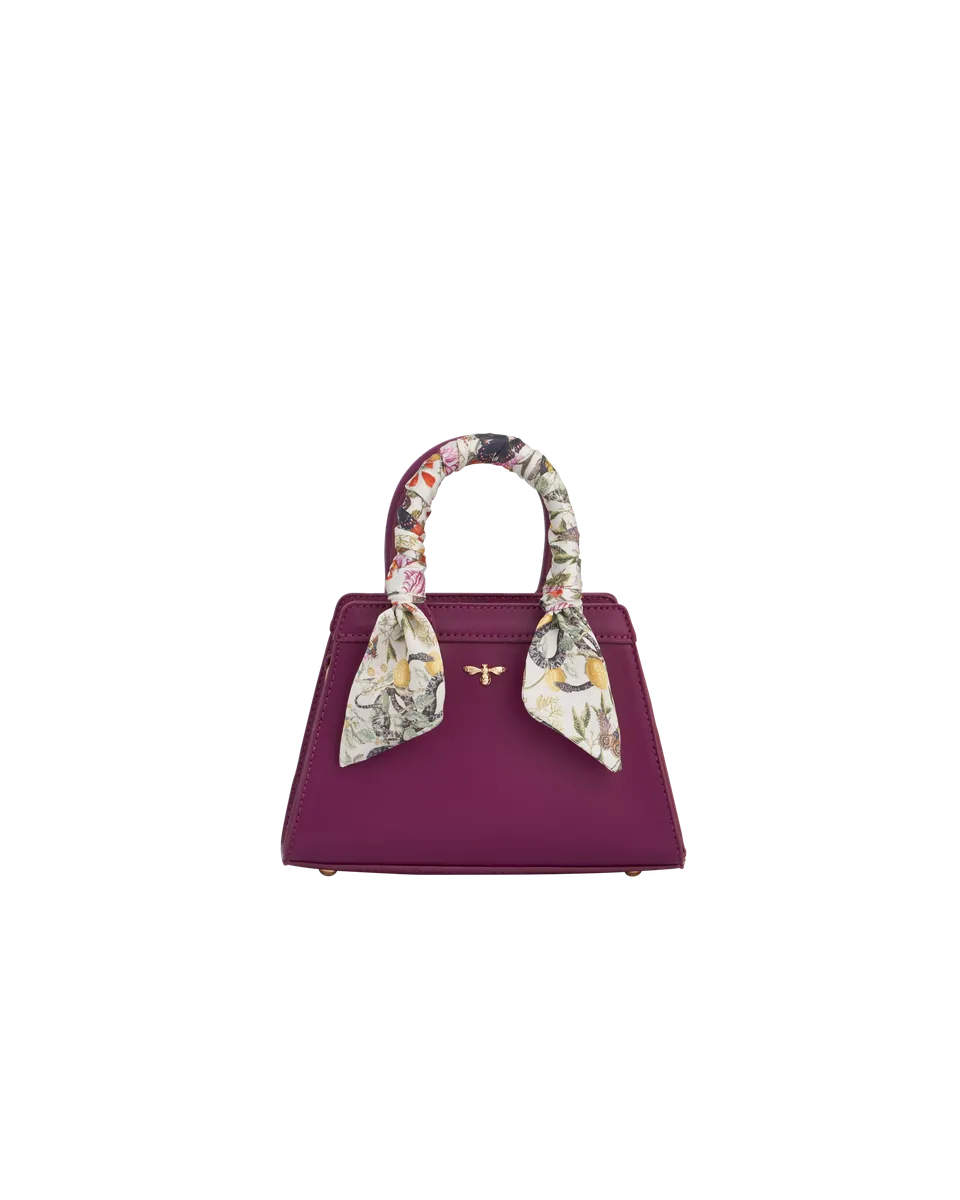 fable-england-floral-engravings-mini-plum-tote-handtasche image 1