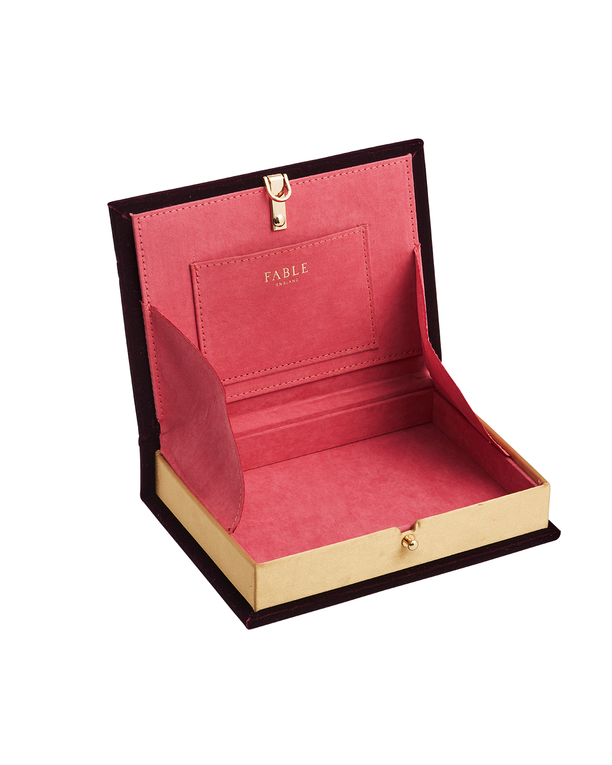 fable-england-elinor-buch-clutch-burgunder-samt-bestickt image 3