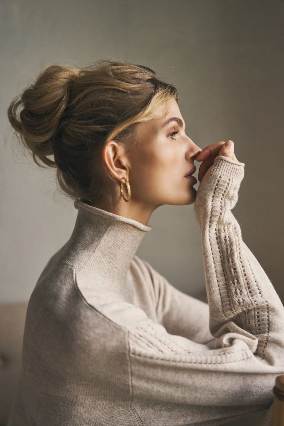 care-by-me-natacha-turtleneck-rollkragenpullover-dusty-brown-wolle image 1