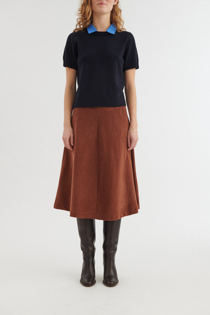 basic-apparel-millu-midirock-tortoise-shell-bio-samt image 1