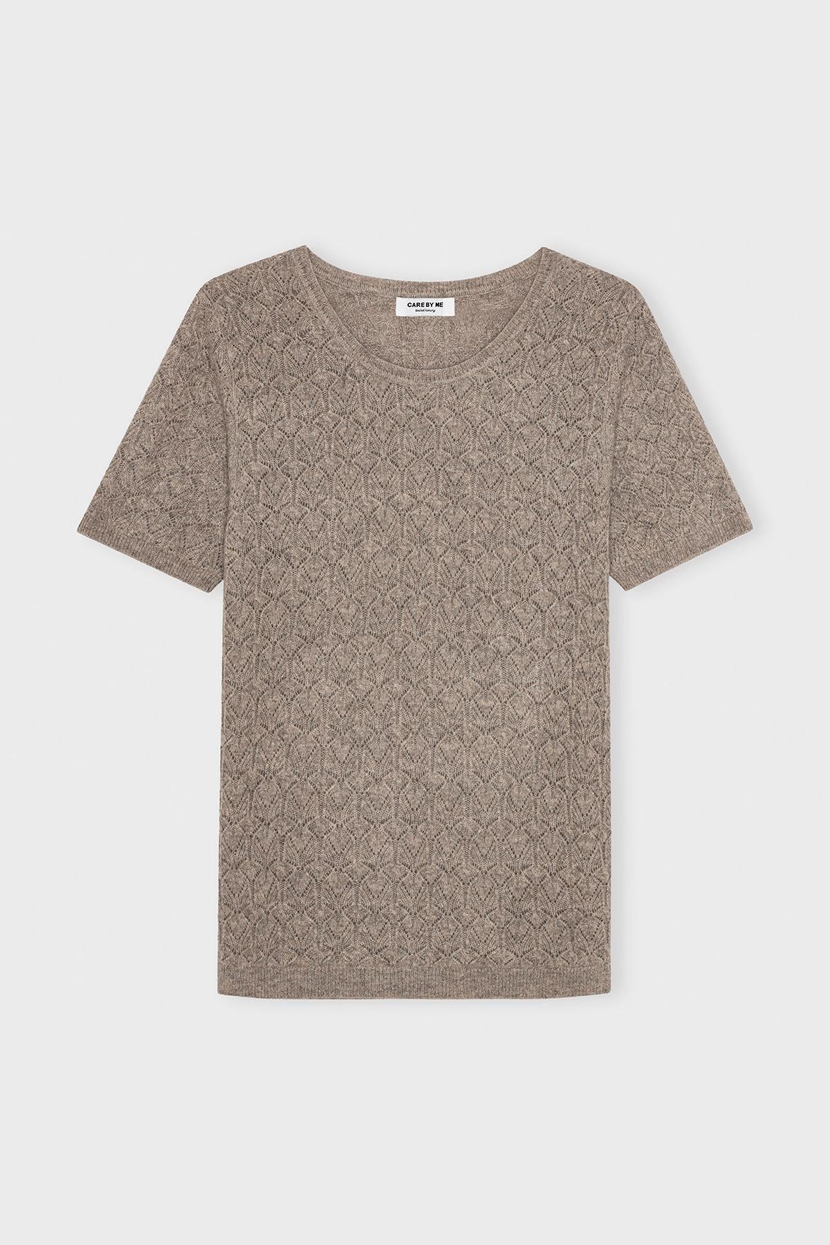 care-by-me-aja-t-shirt-kaschmirshirt-burgund-strickmuster image 2