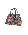 fable-england-teal-roses-structured-tote-tasche-petrol-m image 6