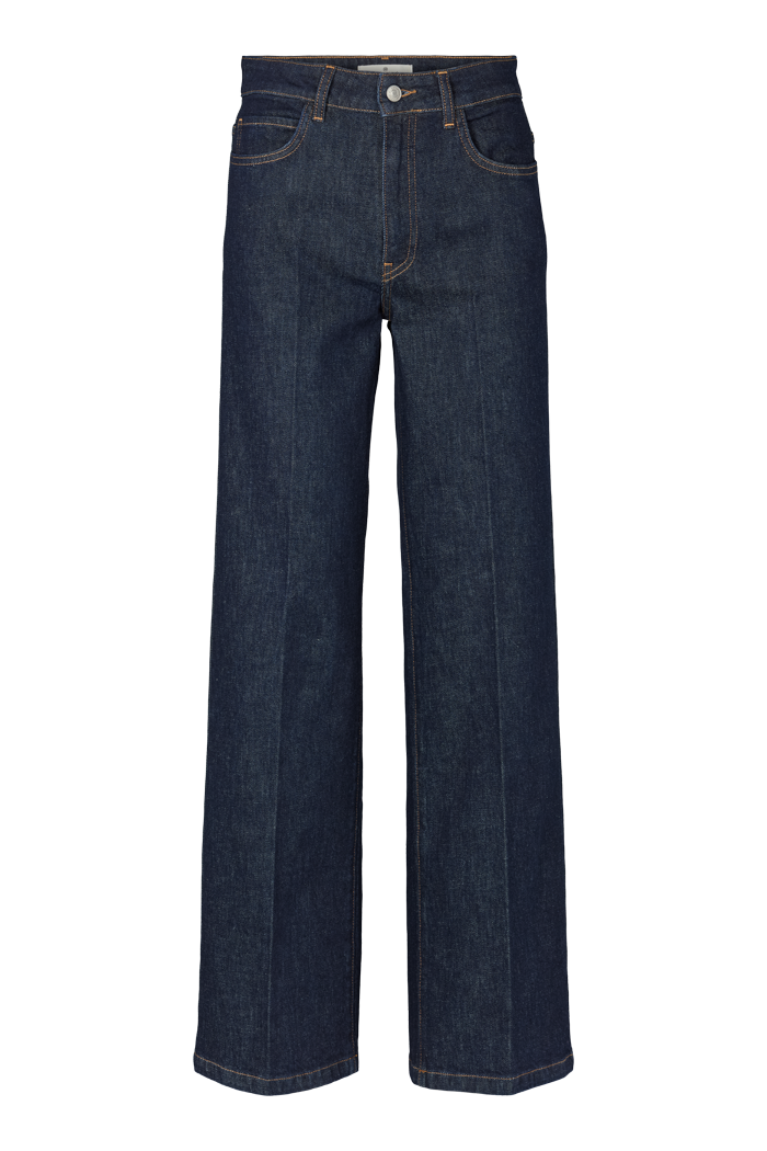 basic-apparel-enya-rinse-wash-jeans-damen-raw-denim-bio-baumwolle image 6