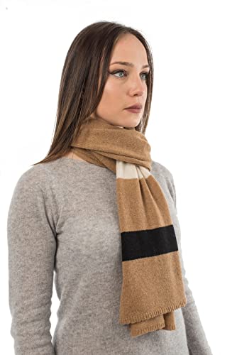 dalle-piane-cashmere-schal-gestreift-100-kaschmir-beige image 5