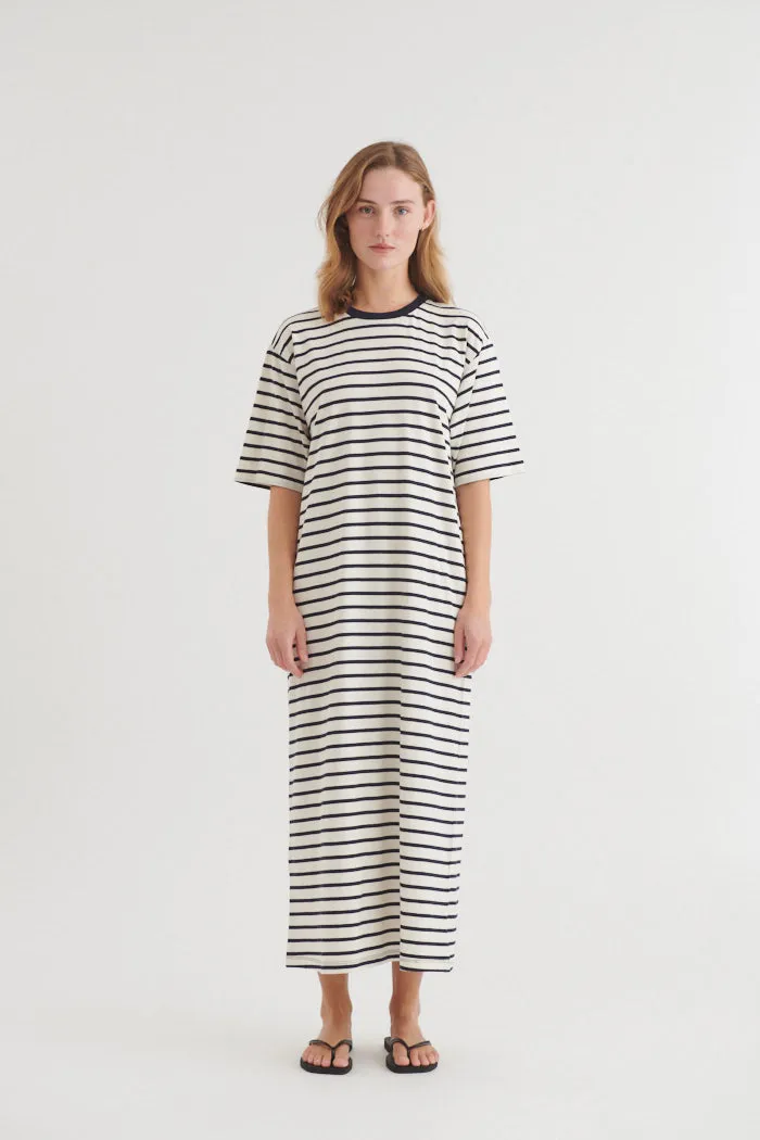 basic-apparel-raja-striped-dress-kleid-sky-captain-bio image 1