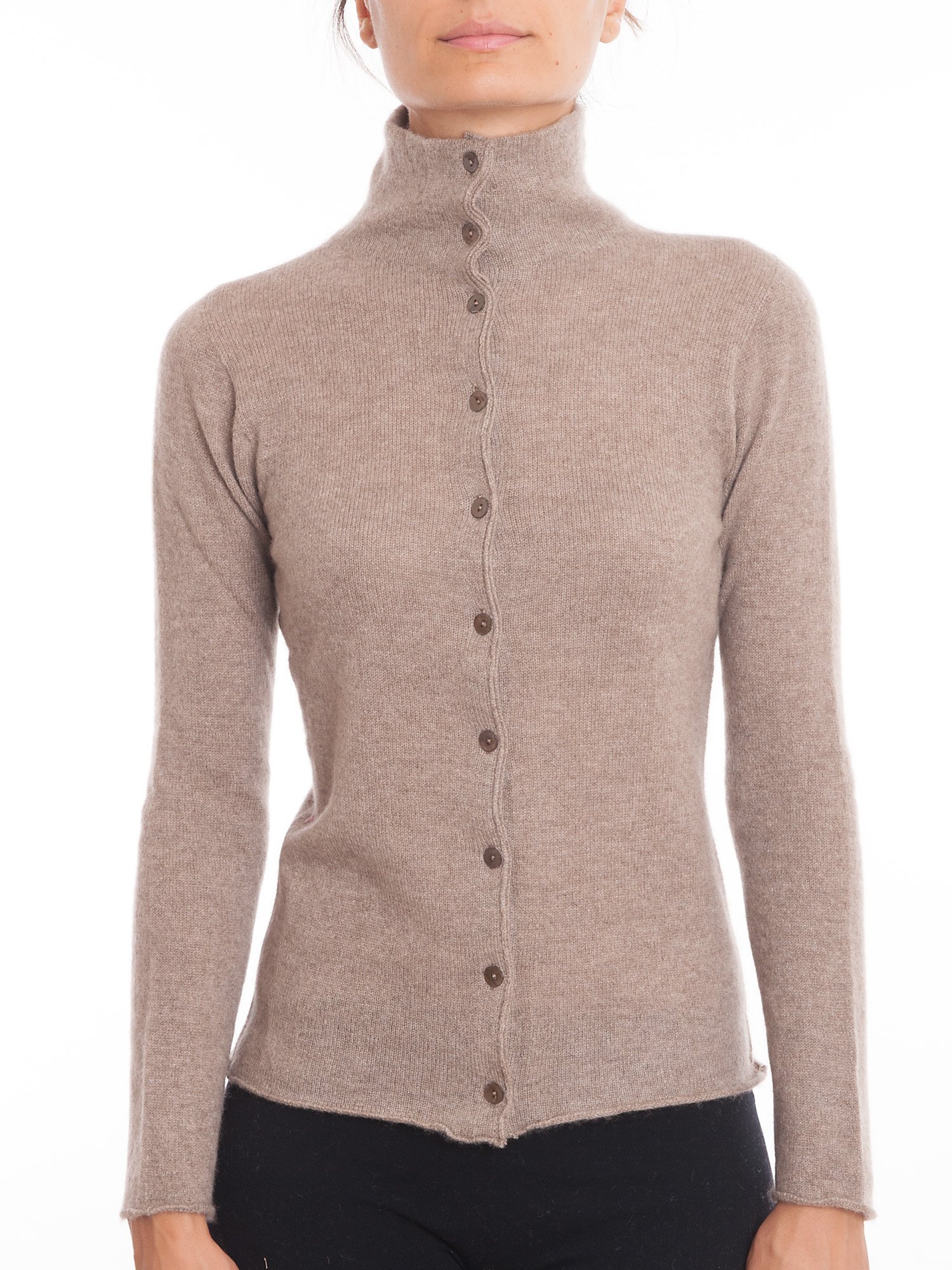 dalle-piane-cashmere-strickjacke-kaschmir-knopfleiste-damen image 2