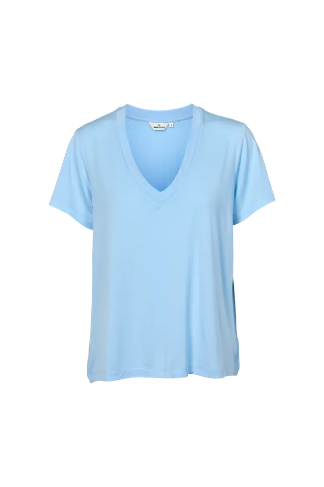 basic-apparel-joline-v-neck-langarmshirt-dutch-canal-tencel image 1