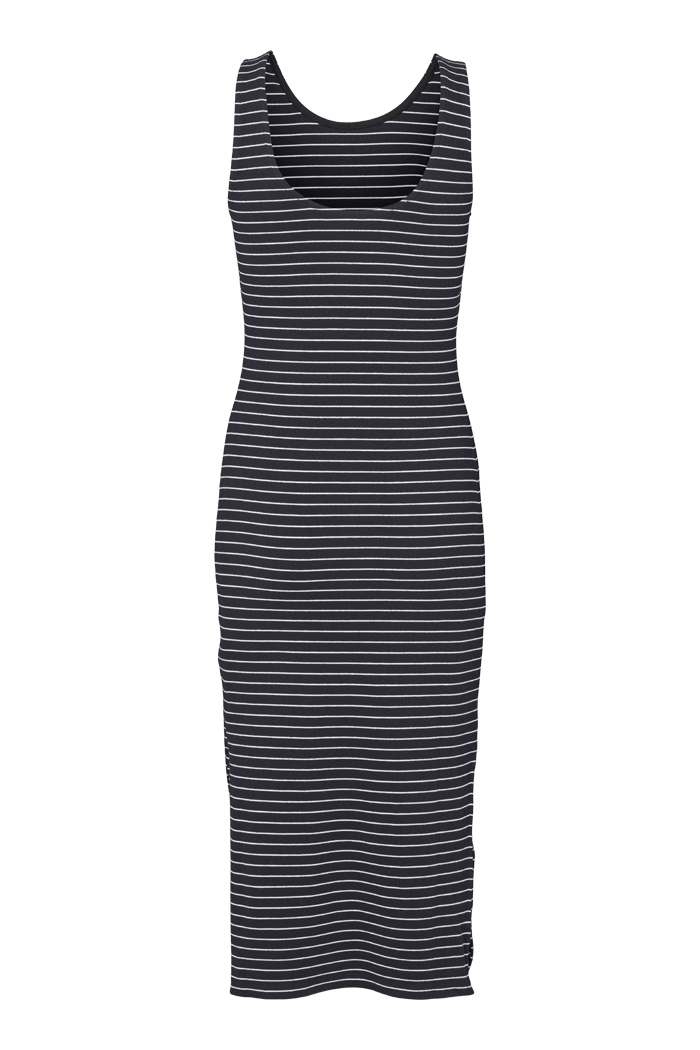 basic-apparel-ludmilla-openback-dress-kleid-black-bright-white image 2