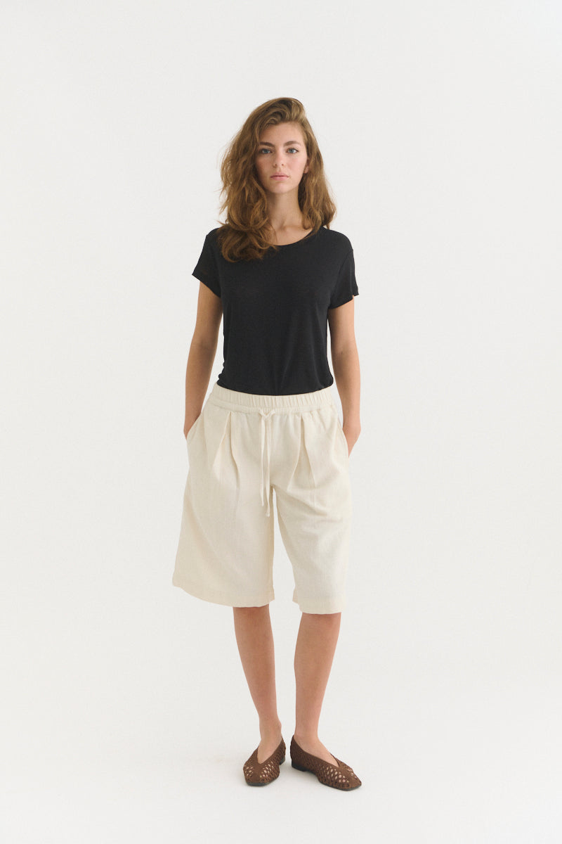 basic-apparel-ashly-ss-tee-t-shirt-schwarz-leinen-lyocell image 5