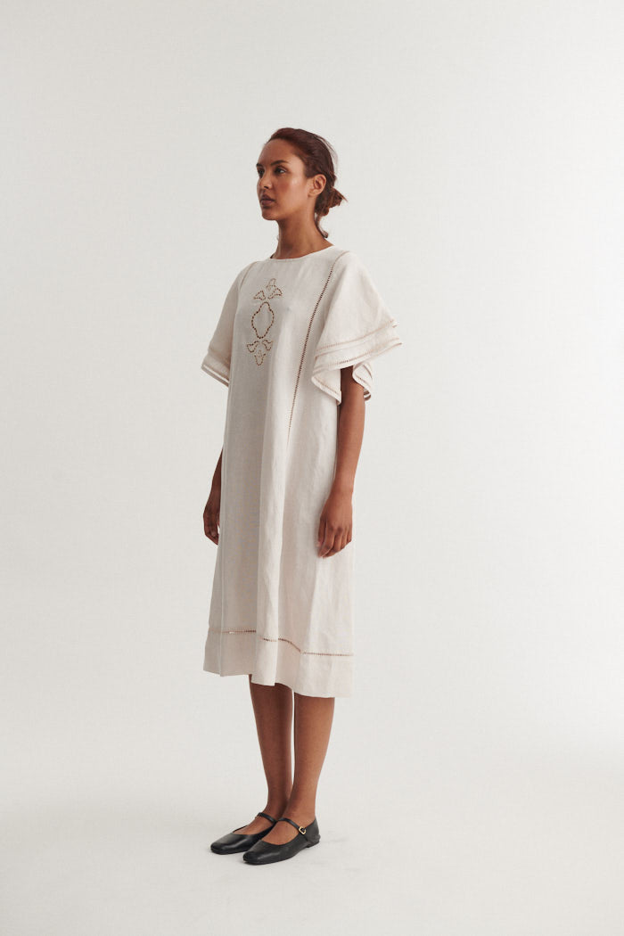 basic-apparel-arina-dress-kleid-moonbeam-leinen-viskose image 3