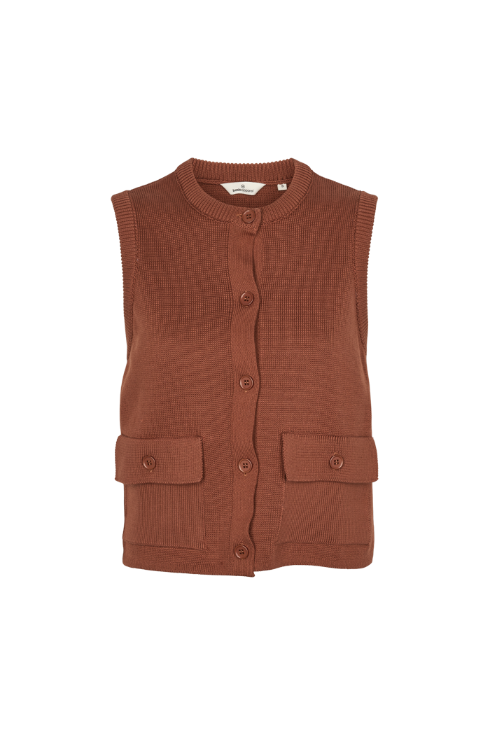 basic-apparel-sisa-strickweste-tortoise-shell-bio-baumwolle image 6