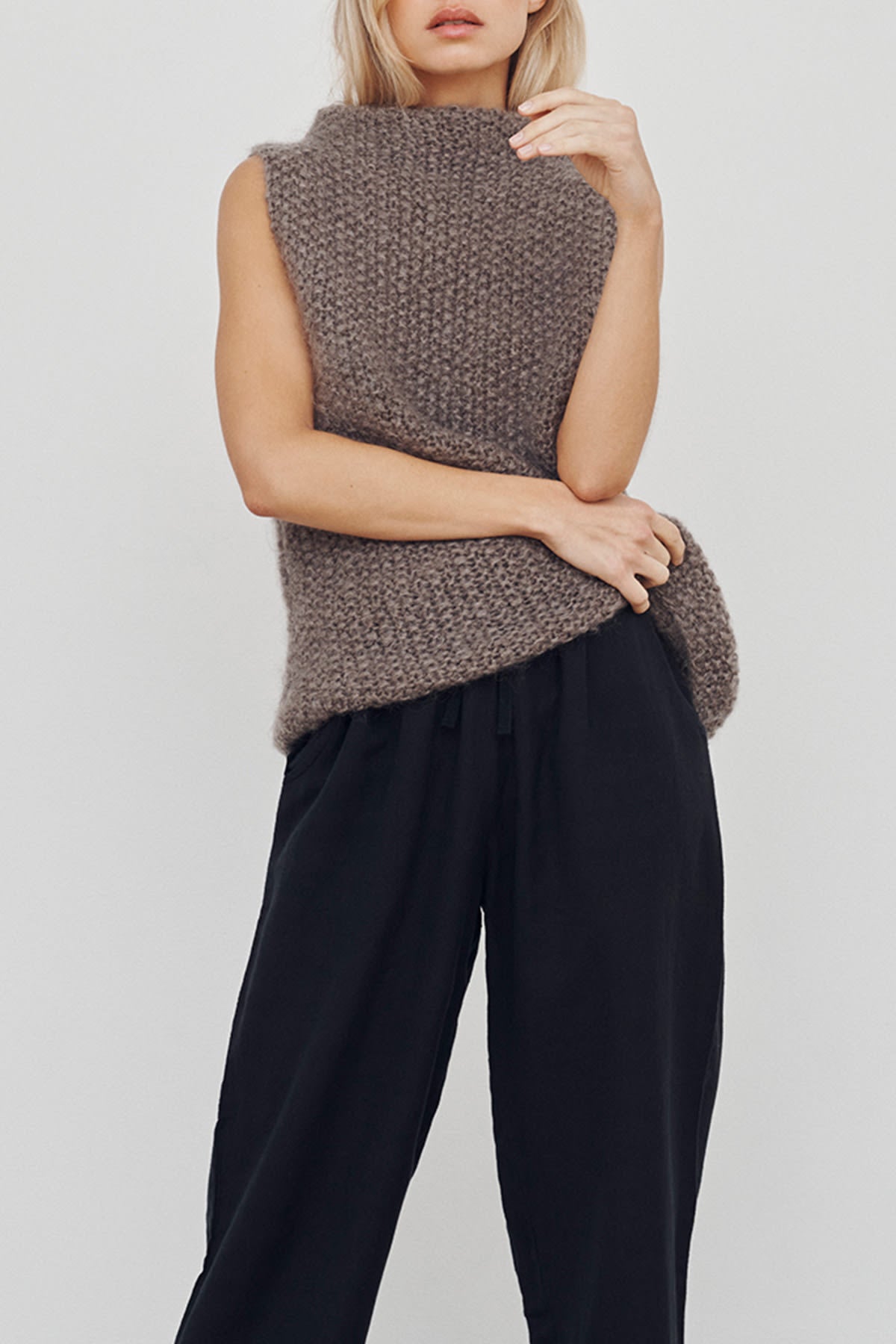 care-by-me-hope-mohair-strickweste-light-grey image 1