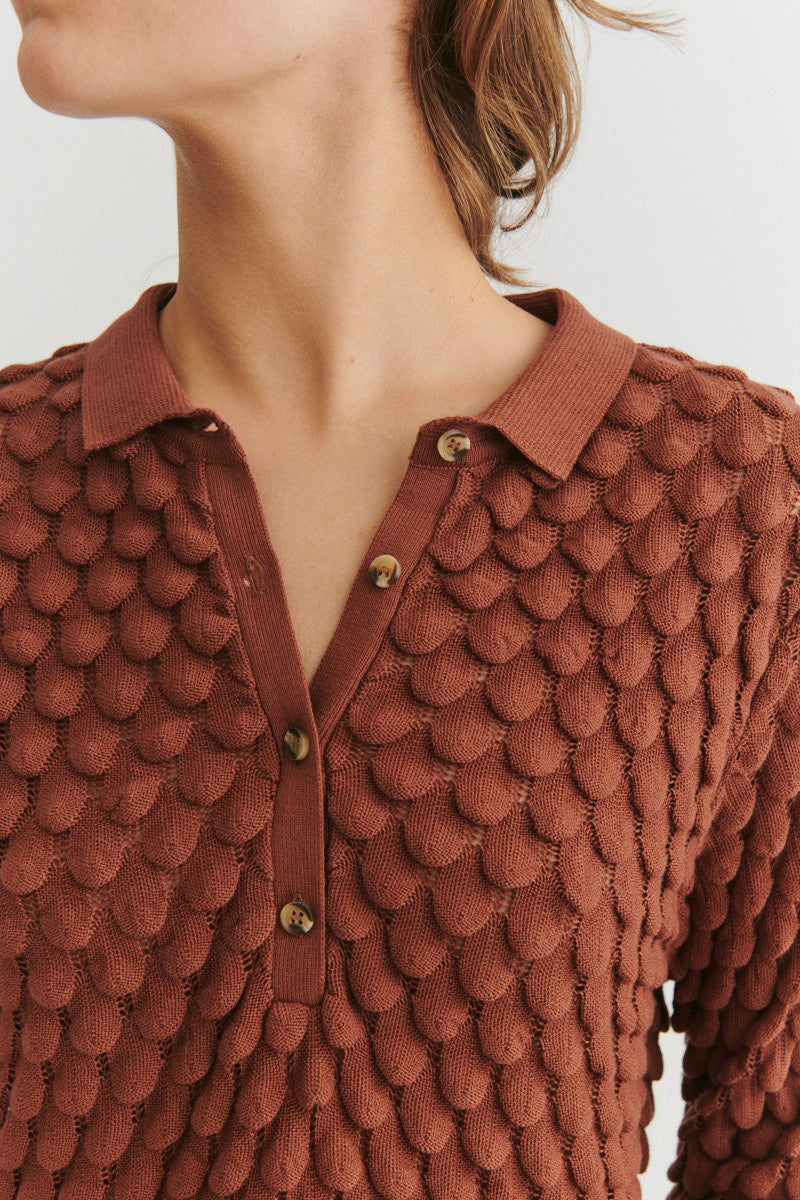 basic-apparel-cilla-polo-strickpullover-beige-bio-baumwolle image 4