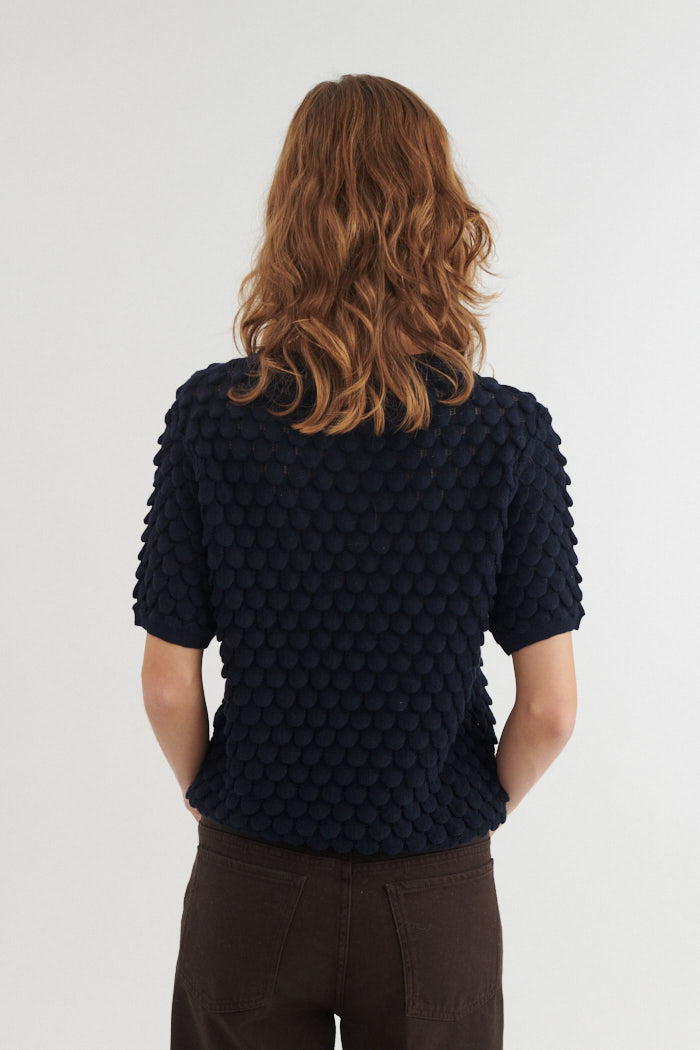 basic-apparel-cilla-ss-sweater-kurzarm-sky-captain-bio image 3