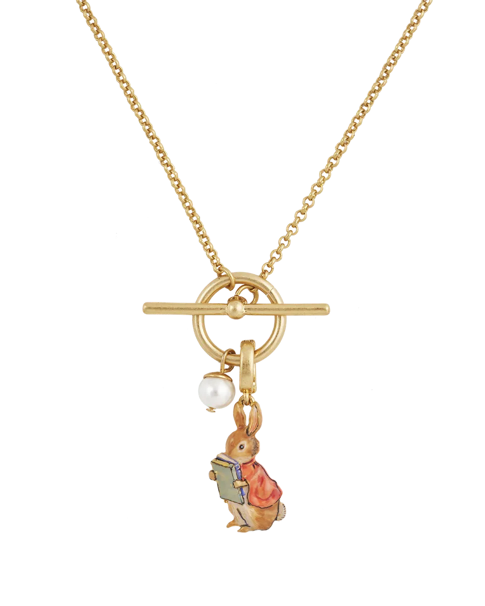 fable-england-peter-rabbit-cotton-tail-charm-kette-gold image 1