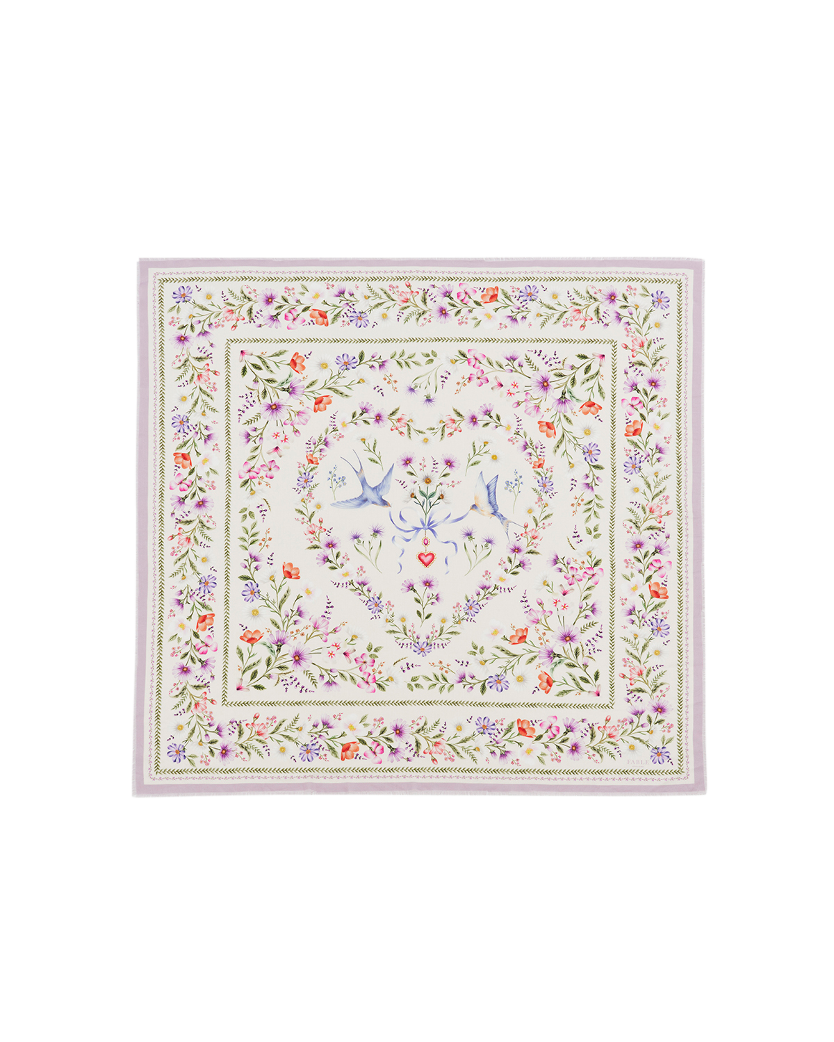 fable-england-forget-me-not-tuch-schal-creme-floral image 1