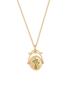 fable-england-w-initial-water-lily-halskette-gold image 5