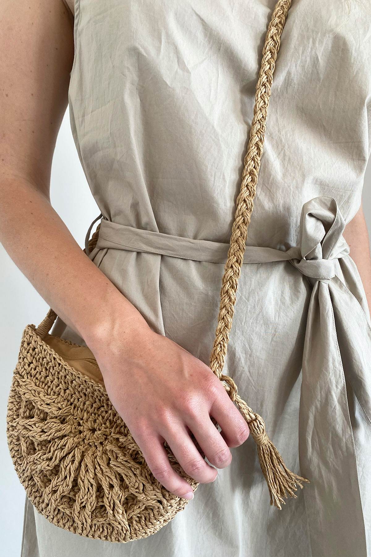 care-by-me-sienna-pouch-tasche-natural-raffia image 2
