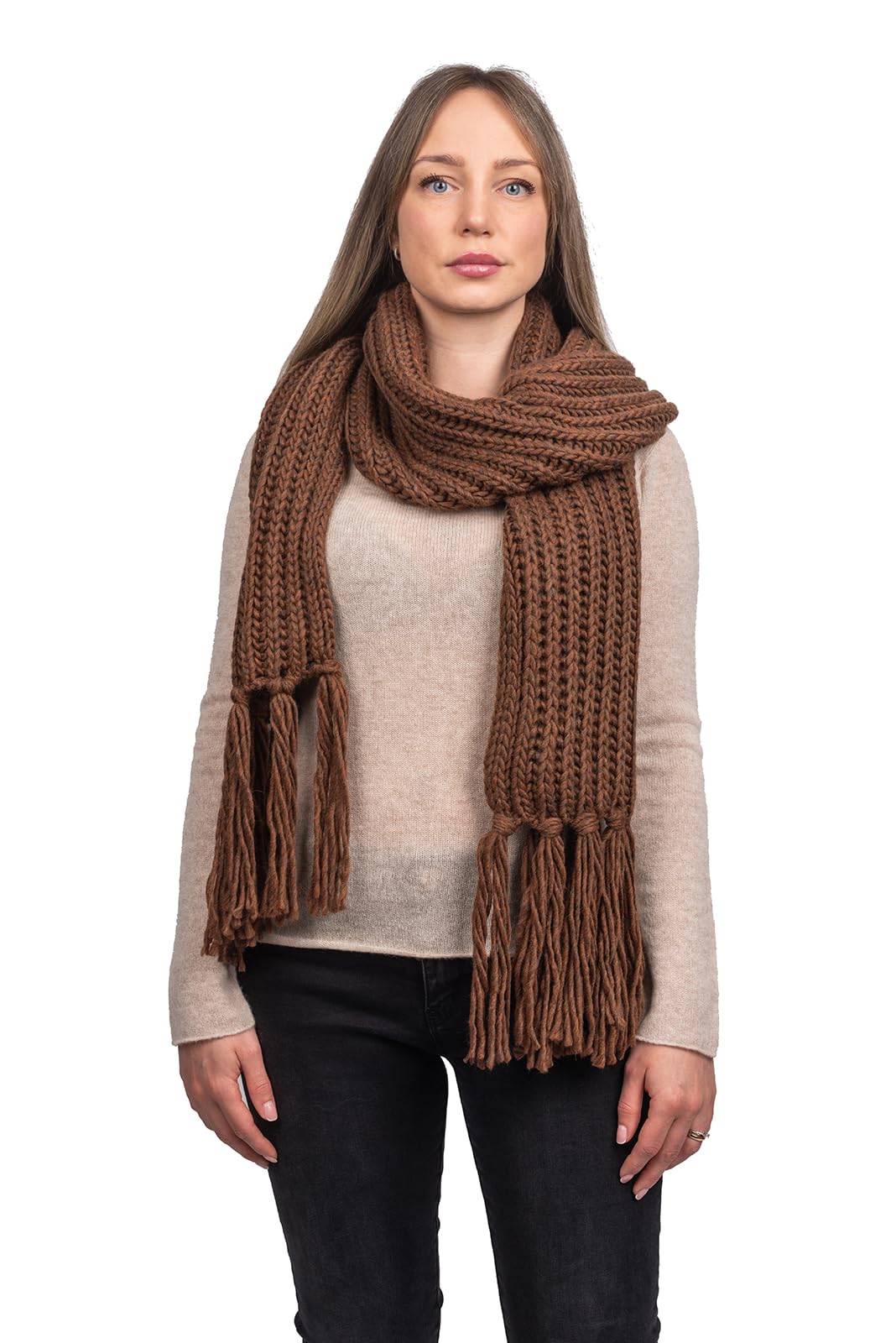 dalle-piane-cashmere-schal-alpaka-mix-beige-220x25-geschenkbox image 5