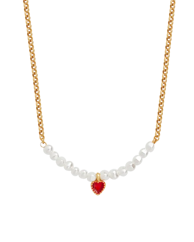 fable-england-jewellery-halskette-love-heart-pearl-gold image 1