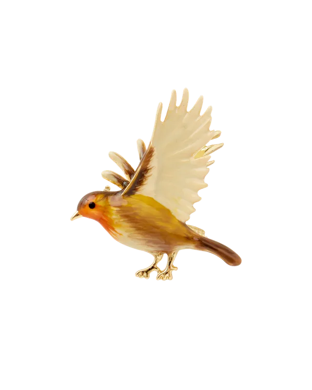 fable-england-flying-robin-brosche-emaille-rotkehlchen-vogel image 1