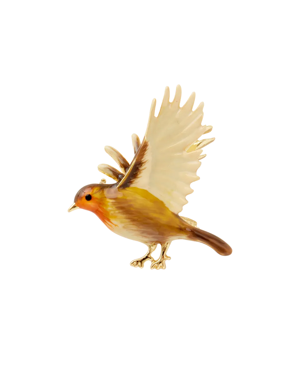 fable-england-flying-robin-brosche-emaille-rotkehlchen-vogel image 1