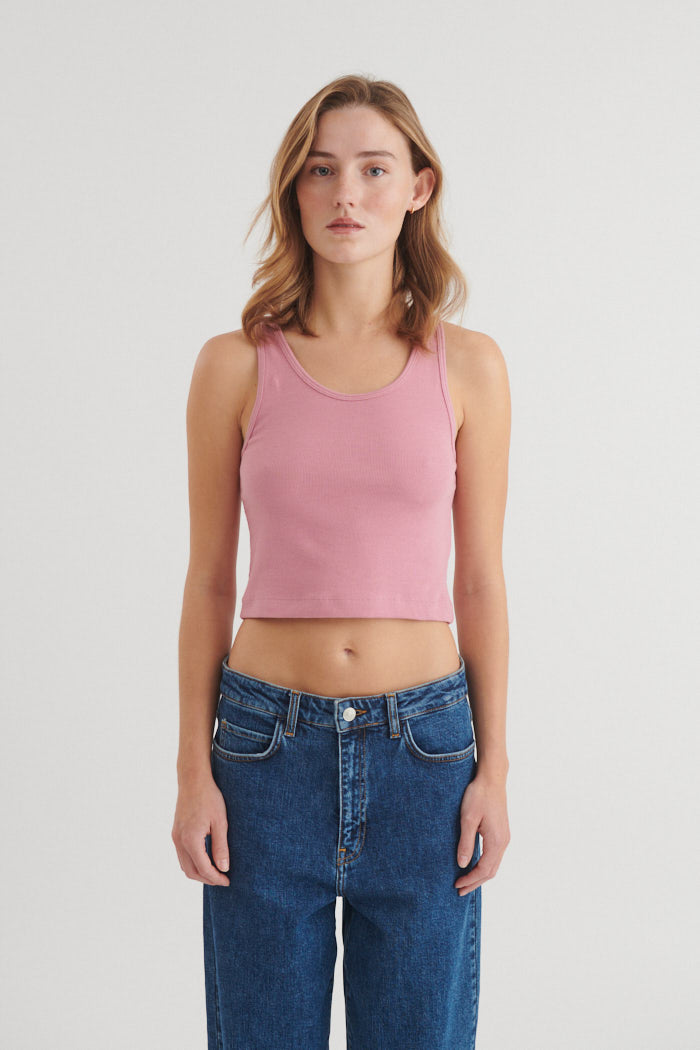 basic-apparel-ludmilla-crop-tank-top-cashmere-rose-bio image 1
