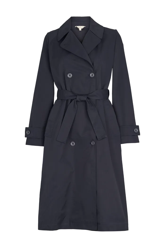 basic-apparel-gise-coat-trenchcoat-navy-baumwolle-gr-m image 1