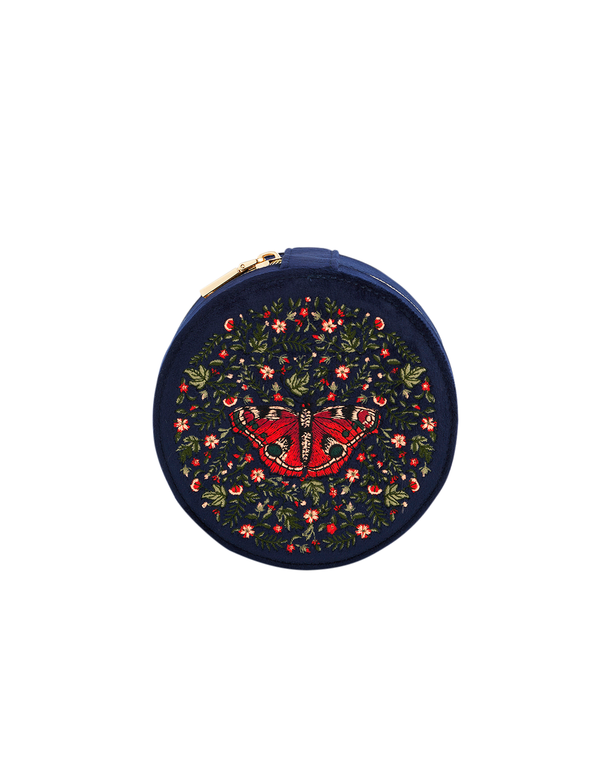 fable-england-butterfly-schmuckk-stchen-navy-samt-rund image 1