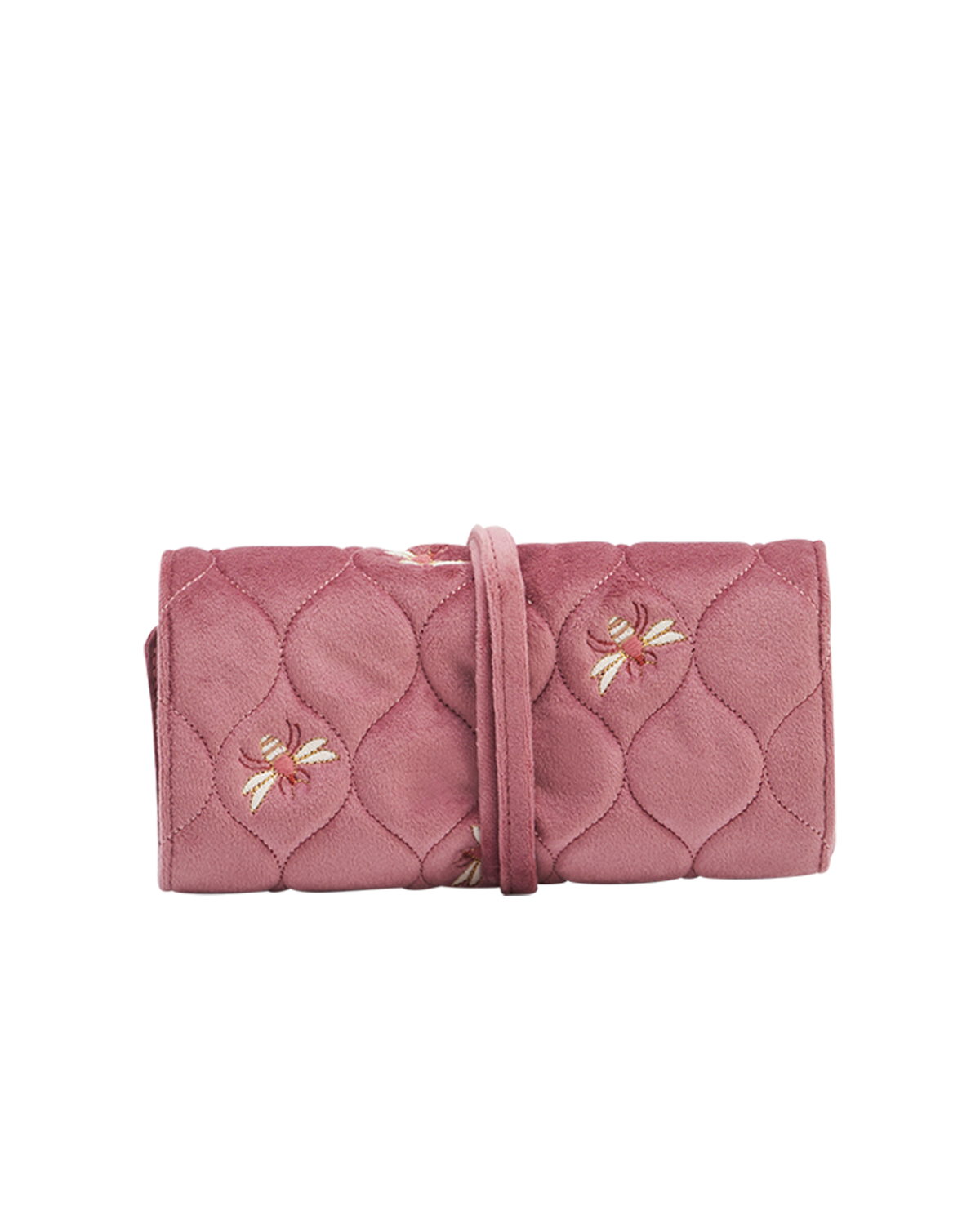 fable-england-accessories-schmuckrolle-biene-rosa-samt image 5