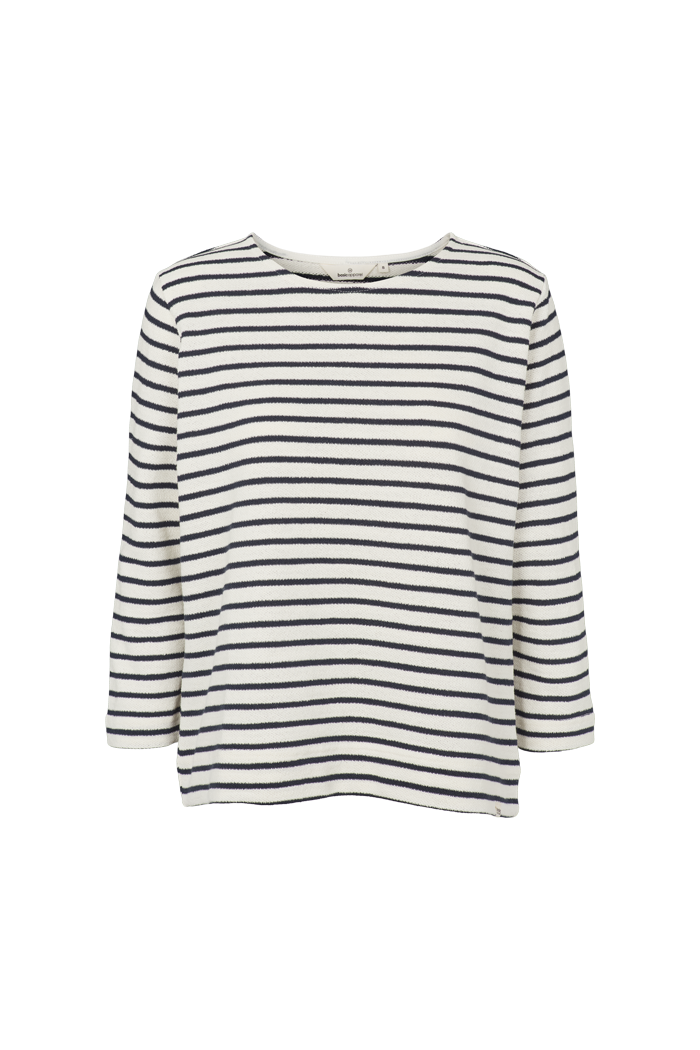 basic-apparel-mint-loose-tee-t-shirt-bio-weiss-blau-3-4-arm image 1